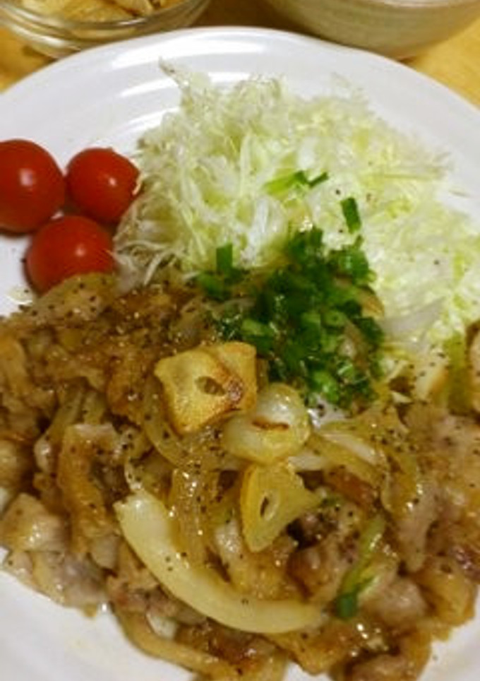 我が家の生姜焼き♪その2（定食屋さん風）-レシピのメイン写真