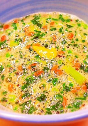 簡単☆モロヘイヤ×納豆の黄身酢和え-レシピのメイン写真