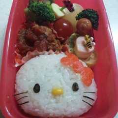 キティちゃん☆キャラ弁-レシピのメイン写真