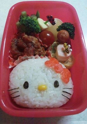 キティちゃん☆キャラ弁-レシピのメイン写真