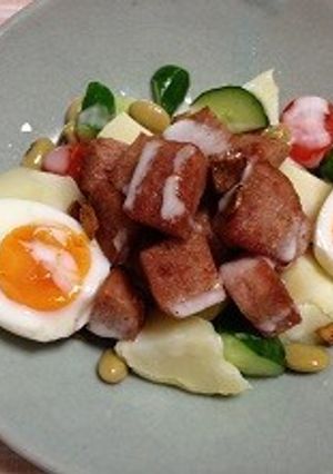 SPAMでがっつりおかず野菜サラダ-レシピのメイン写真