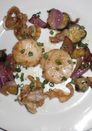 ホタテと夏野菜の醤油バター炒め-レシピのメイン写真