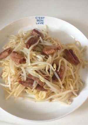 『モツ塩焼きそば』柚子胡椒風味-レシピのメイン写真