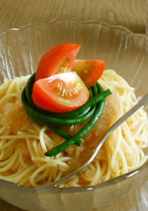 あっさりトマトの冷製パスタ☆-レシピのメイン写真