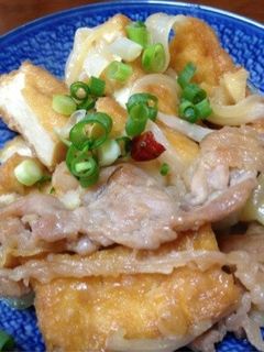 夏バテ予防!厚揚げの豚味噌炒め-レシピのメイン写真