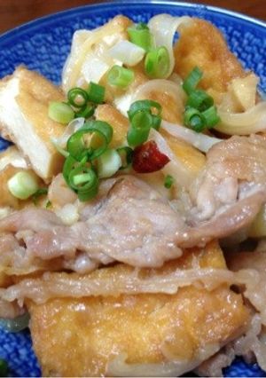夏バテ予防！厚揚げの豚味噌炒め-レシピのメイン写真