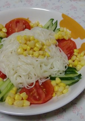 お花のようなそうめん-レシピのメイン写真