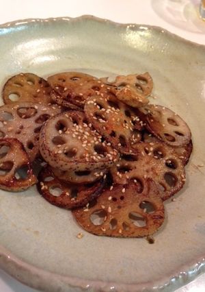 簡単！ごま油でヘルシー☆蓮根焼き-レシピのメイン写真