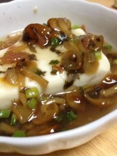 なめこと梅のさっぱり豆腐あんかけ-レシピのメイン写真