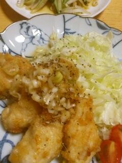 唐揚げ♪ポン酢で作った甘酢のネギソース-レシピのメイン写真
