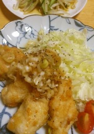 唐揚げ♪ポン酢で作った甘酢のネギソース-レシピのメイン写真
