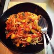 夏野菜のトマトパスタ