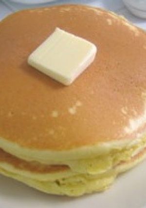 卵、牛乳なし！もちふわホットケーキ-レシピのメイン写真