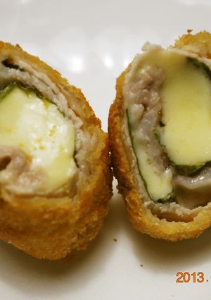 お弁当に♪　しそ巻きチーズカツ-レシピのメイン写真