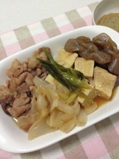冷凍豆腐で簡単すき煮-レシピのメイン写真