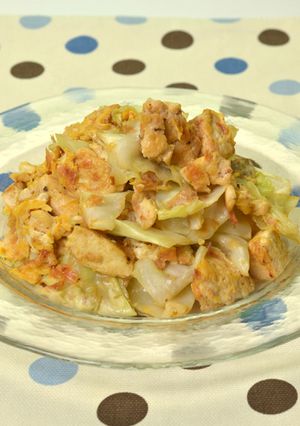 キャベツと豆腐のチャンプルー-レシピのメイン写真