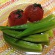 トマトとオクラのひんやり浸し。