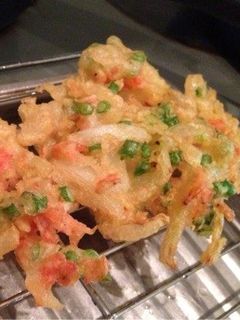 失敗なし玉ねぎと桜えびのサクサクかき揚げ-レシピのメイン写真