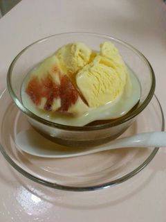 いちじくとほうじ茶ゼリーのデザート-レシピのメイン写真