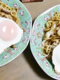 夏休みランチ、イカそうめん入り焼きそば-レシピのメイン写真