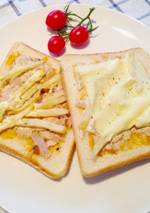 にんにく味噌のツナポテトースト-レシピのメイン写真