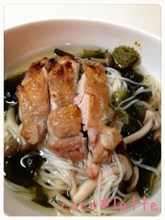 柚子胡椒チキン*そうめん-レシピのメイン写真