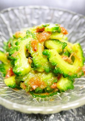 夏に食べたい！ゴーヤの梅肉おかか和え-レシピのメイン写真