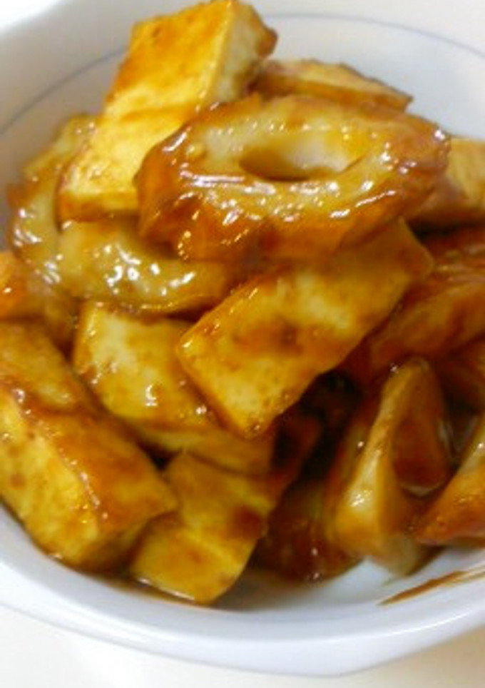 厚揚げとちくわの甘味噌炒め-レシピのメイン写真
