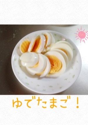 簡単(ت)ゆで卵-レシピのメイン写真