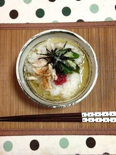 ひんや〜り♪ささみと梅の夏茶漬け-レシピのメイン写真