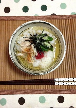 ひんや〜り♪ささみと梅の夏茶漬け-レシピのメイン写真