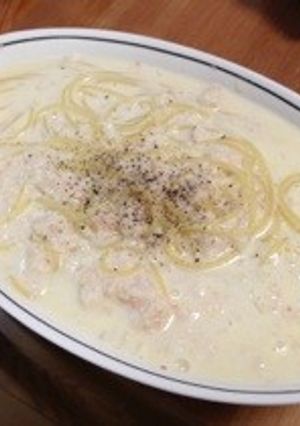 蟹缶と牛乳で簡単絶品スープパスタ★-レシピのメイン写真