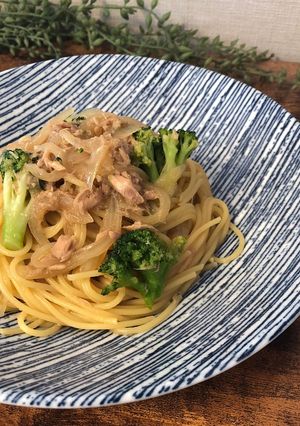 ツナとブロッコリーの和風ペペロンチーノ-レシピのメイン写真