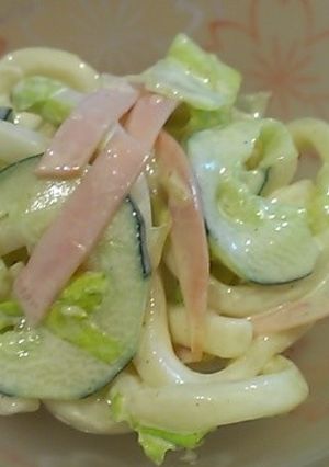 節約料理！！うどんサラダ-レシピのメイン写真