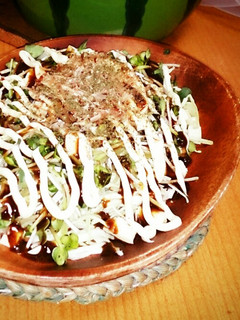 卵とろっ♪私のお好み焼き風サラダ。-レシピのメイン写真