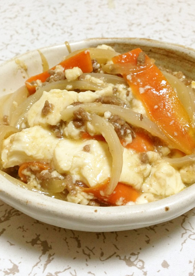 豆腐とひき肉のくずし炒め-レシピのメイン写真