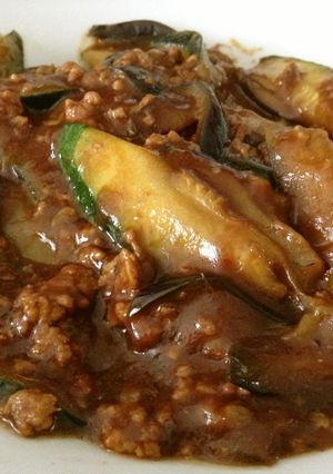 ナスとズッキーニの麻婆味噌-レシピのメイン写真