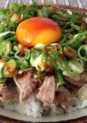ねぎ玉牛丼-レシピのメイン写真