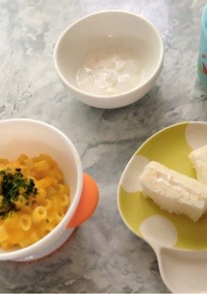 離乳食中期☆かぼちゃクリームマカロニ-レシピのメイン写真