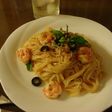 冷製♪エビとトマトのパスタ