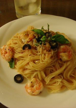 冷製♪エビとトマトのパスタ-レシピのメイン写真