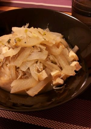 *ひき菜炒り*（さつま揚大根炒め）-レシピのメイン写真