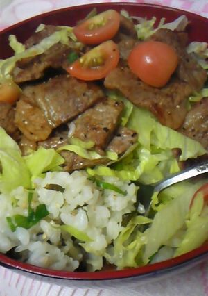 レモンステーキ風丼-レシピのメイン写真