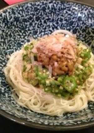 夏バテ予防ねばねばそうめん-レシピのメイン写真