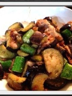 夏野菜!茄子とオクラの味噌炒め-レシピのメイン写真