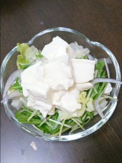 ヘルシー豆腐サラダ♪-レシピのメイン写真