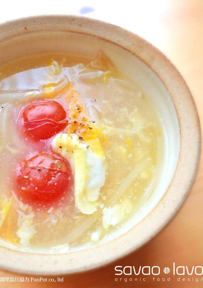 トマトと野菜のやさしい玉子スープ-レシピのメイン写真