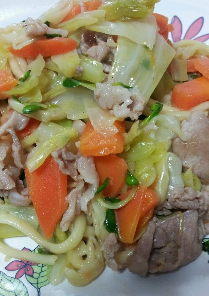 ゆず香る野菜たっぷり塩焼きそば-レシピのメイン写真