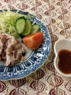 豚肉の冷しゃぶ梅肉ソース-レシピのメイン写真