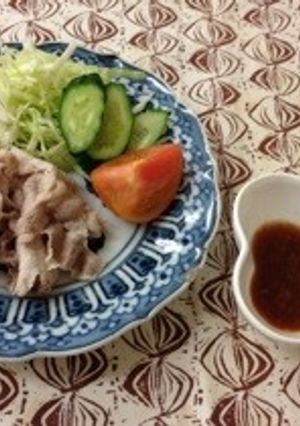 豚肉の冷しゃぶ梅肉ソース-レシピのメイン写真